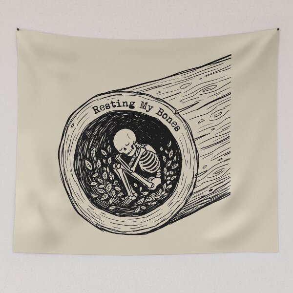 Item preview, Log Nap - Cute Skeleton designed and sold by bapupa.