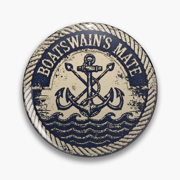 Item preview, Boatswain's Mate Vintage Coast Guard Design | Maritime Heritage Badge designed and sold by Coasties.