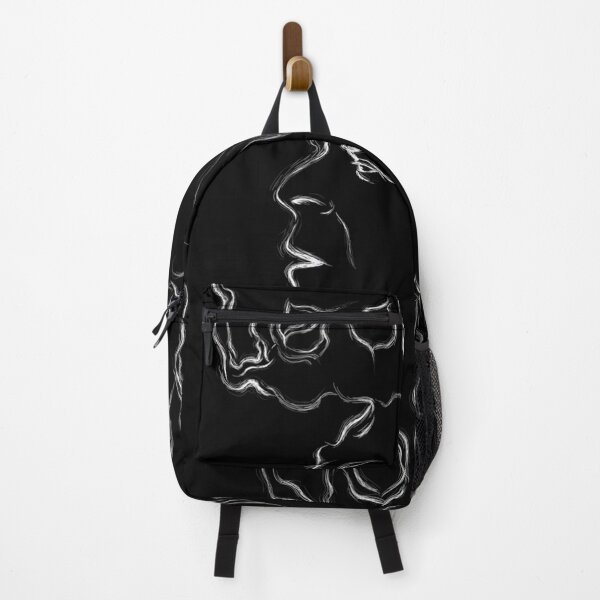 Item preview, White Smoke Line Profile Silhouette Portrait designed and sold by nahfoolio.