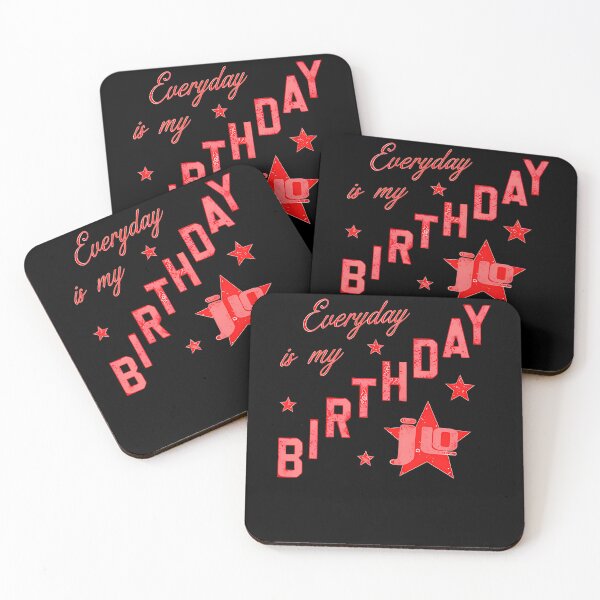 Item preview, Everyday Is My Birthday JLO Red Stars Visual designed and sold by theK-POPprints.
