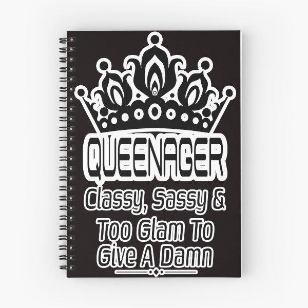 Item preview, Queenager – Classy, Sassy & Too Glam to Give a Damn | Funny Queen Crown Design designed and sold by A-T-H.