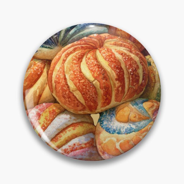 Item preview, Traditional Mexican Conchas Watercolor Art designed and sold by MythicMood.