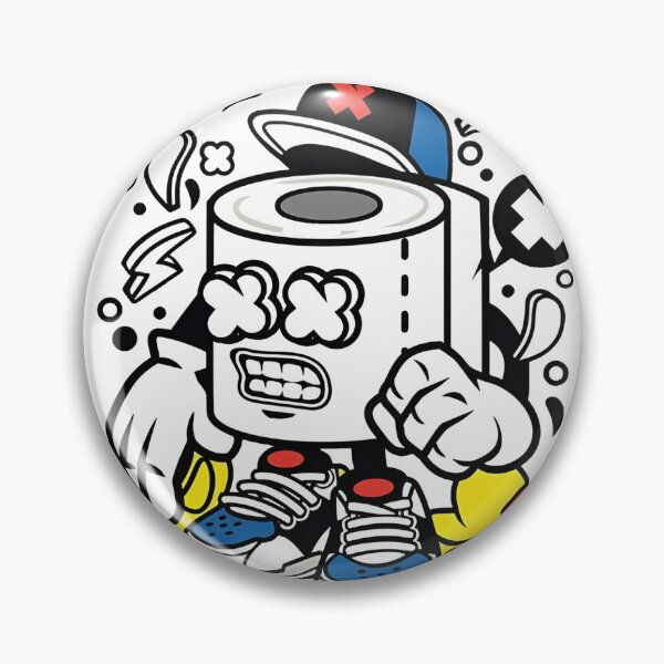 Item preview, Cool Toilet Paper Roll Graffiti Art designed and sold by averyshop36.