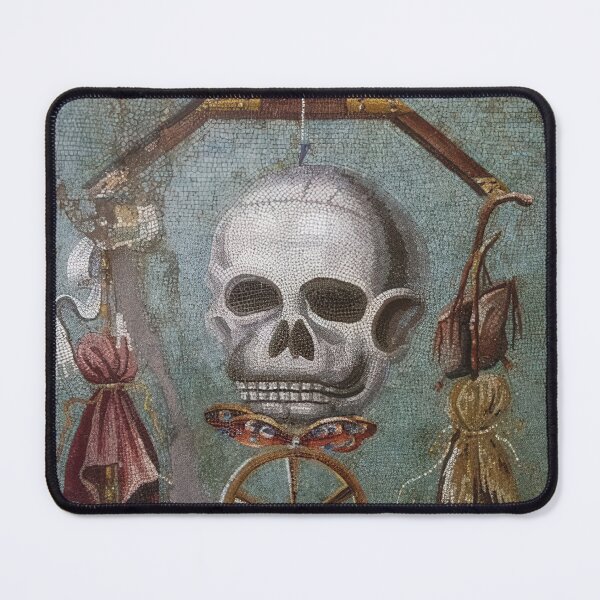 Item preview, Memento Mori Roman Mosaic Skull Art designed and sold by Retr0Tshirts.