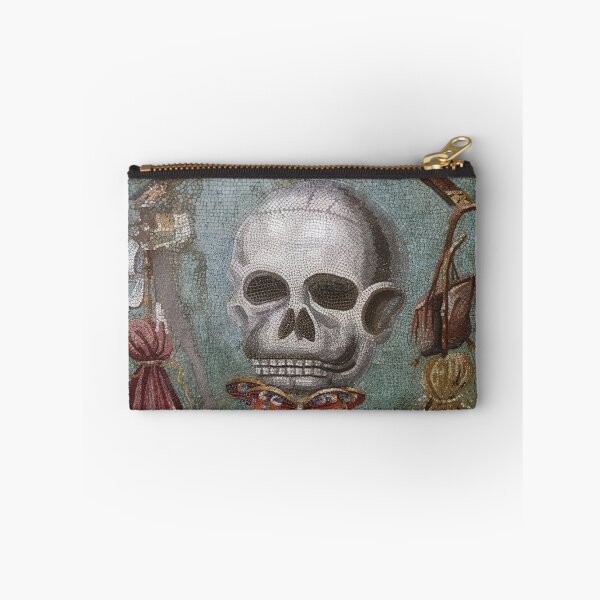 Item preview, Memento Mori Roman Mosaic Skull Art designed and sold by Retr0Tshirts.