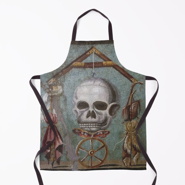 Item preview, Memento Mori Roman Mosaic Skull Art designed and sold by Retr0Tshirts.