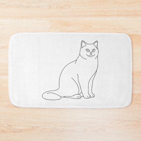 Item preview, British Shorthair Friendly Line Art Gift designed and sold by OneLine Studio.