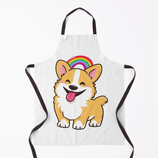 Item preview, Rainbow Corgi Cute Happy Kawaii Dog designed and sold by StickerMan17.