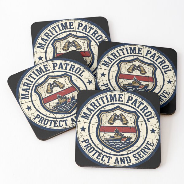 Item preview, Maritime Patrol Vintage Coast Guard Design | Ocean Security Heritage Badge designed and sold by Coasties.
