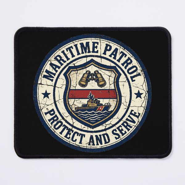 Item preview, Maritime Patrol Vintage Coast Guard Design | Ocean Security Heritage Badge designed and sold by Coasties.
