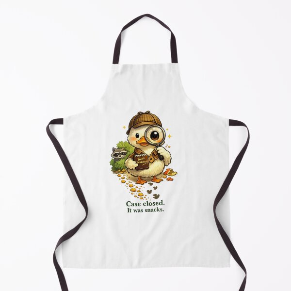 Item preview, Funny Duck Detective – Cute Animal Humor T‑Shirt Design | Case Closed It Was Snacks designed and sold by EdgeSphere.