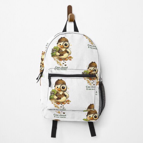 Item preview, Funny Duck Detective – Cute Animal Humor T‑Shirt Design | Case Closed It Was Snacks designed and sold by EdgeSphere.