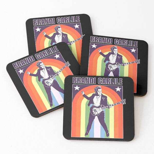 Item preview, Brandi Carlile Electric Guitar Rainbow Backdrop designed and sold by theK-POPprints.