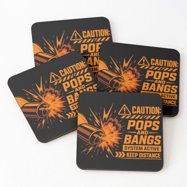 Item preview, Caution Pops And Bangs Exhaust Warning JDM designed and sold by MUGEN WORKS.