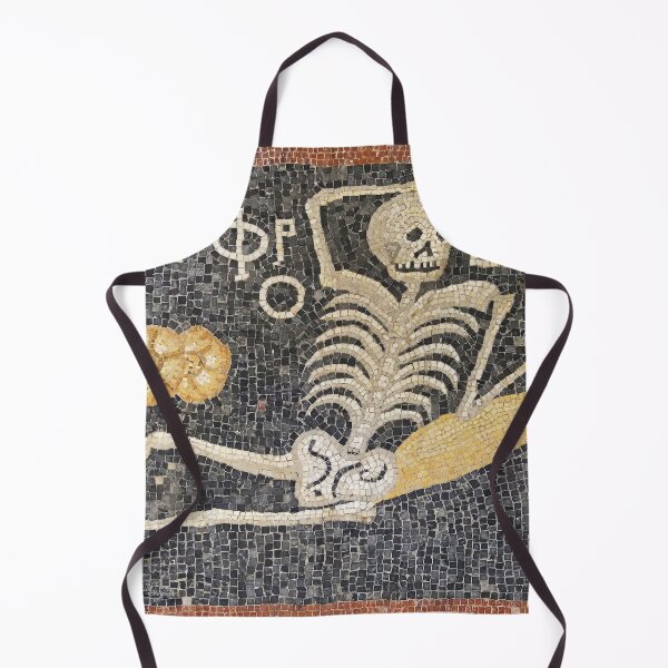 Item preview, Be Cheerful Roman Skeleton Mosaic Art designed and sold by Retr0Tshirts.