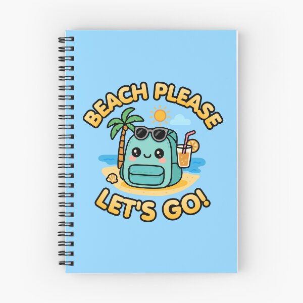 Item preview, Beach Please, Let’s Go! Kawaii Summer Backpack designed and sold by Karma Design.