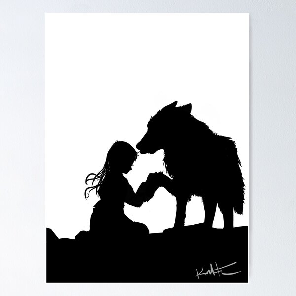 Item preview, The girl and the Wolf designed and sold by Kendall  Falk.