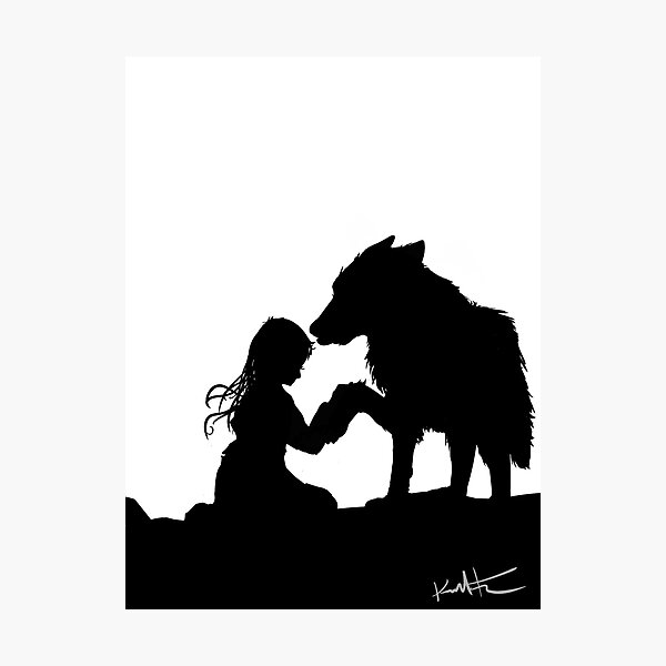 Item preview, The girl and the Wolf designed and sold by Kendall  Falk.