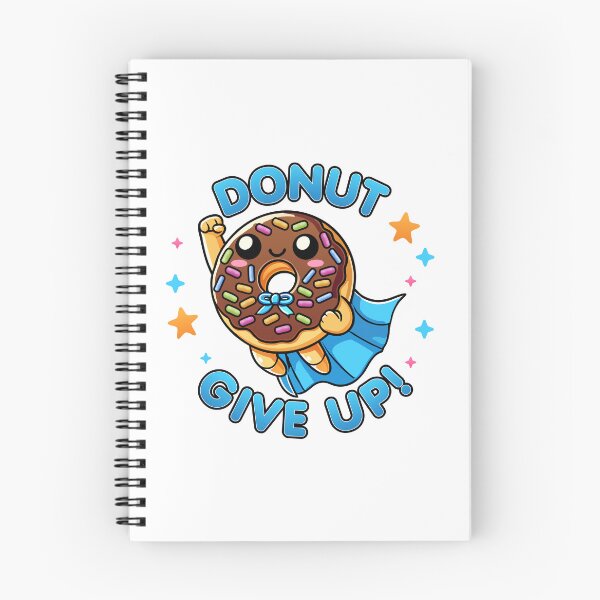 Item preview, Kawaii Captain Donut Give Up Funny Food Hero designed and sold by Karma Design.