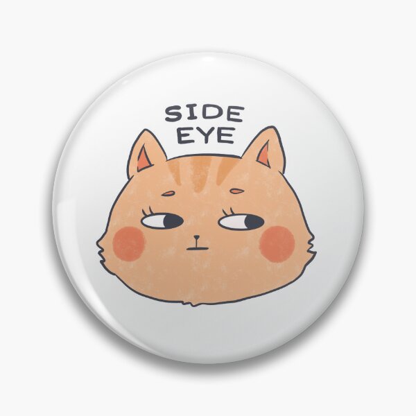 Item preview, Side Eye Ginger Cat - Funny Sassy Kitten Meme Sticker designed and sold by Hannah Kalma.