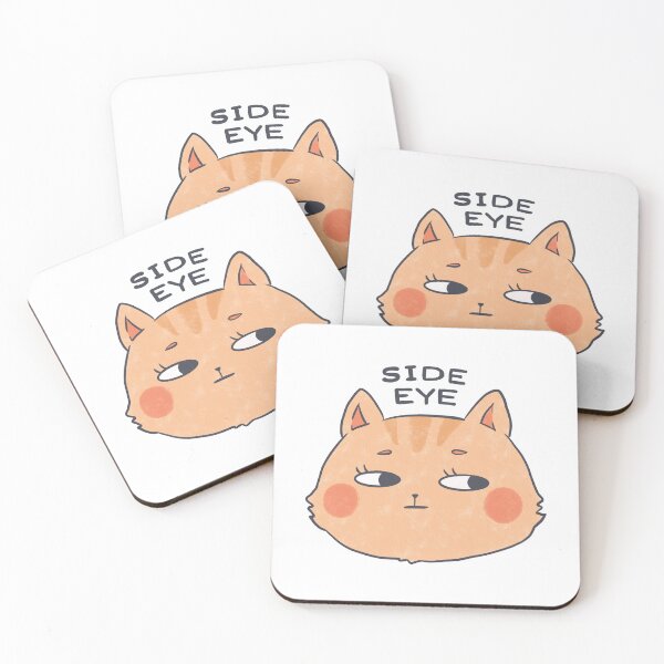 Item preview, Side Eye Ginger Cat - Funny Sassy Kitten Meme Sticker designed and sold by Hannah Kalma.