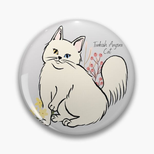 Item preview, Turkish Angora Cat designed and sold by AnulaArt.