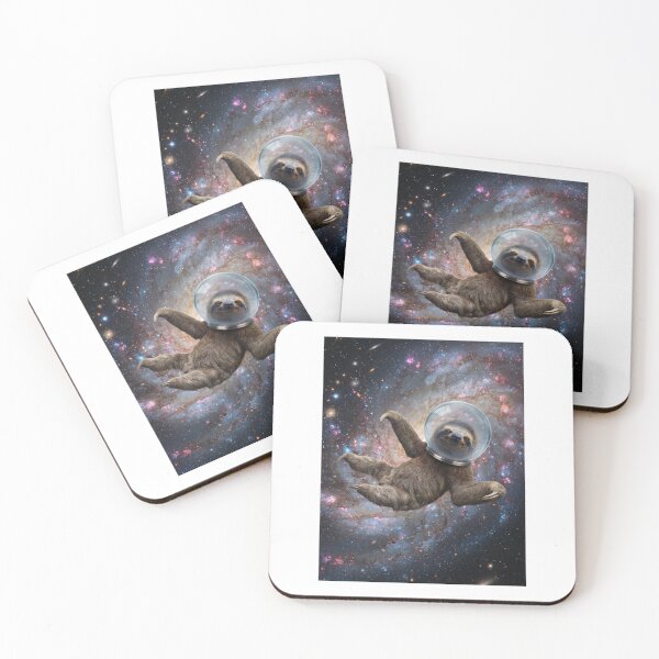 Item preview, Sloth astronaut Galaxy Birthday Party Hat Happy Balloons designed and sold by CheeseBlueprint.