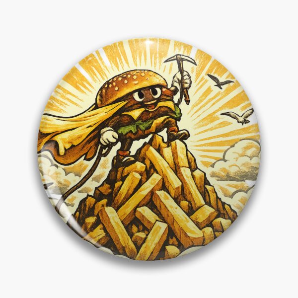 Artikelvorschau, Käse-Tag-T-Shirt & Aufkleber mit lustigem Burger-Motiv im Vintage-Stil entworfen und verkauft von irfanshikh.