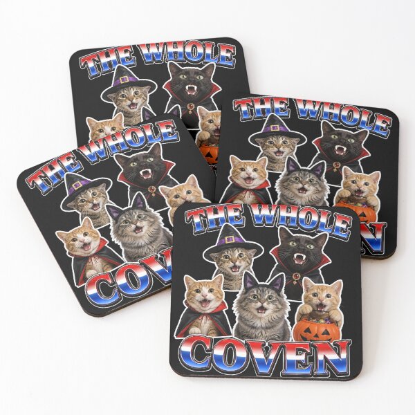 Item preview, The Whole Coven Halloween Cats designed and sold by BoringClothes .