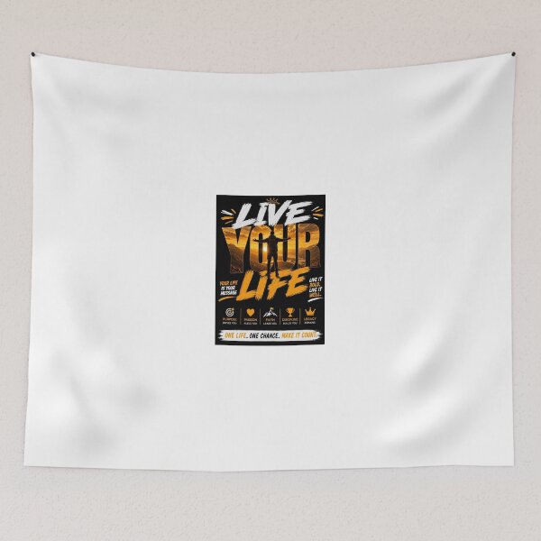 Item preview, Live Your Life Motivational Streetwear Design designed and sold by Pastorchrisozeku.