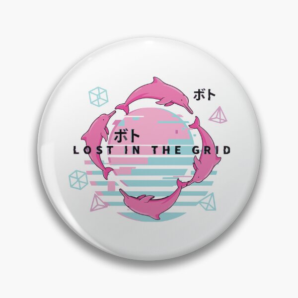 Item preview, Vaporwave Glitch Boto Pink Amazon Dolphin Aesthetic designed and sold by Arc2020.