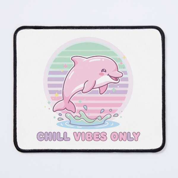 Item preview, Cute Kawaii Synthwave Boto Pink Dolphin Chill Vibes designed and sold by Arc2020.