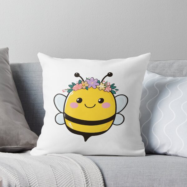 Item preview, Flower Crown Bee Cute Kawaii Bumblebee designed and sold by StickerMan17.