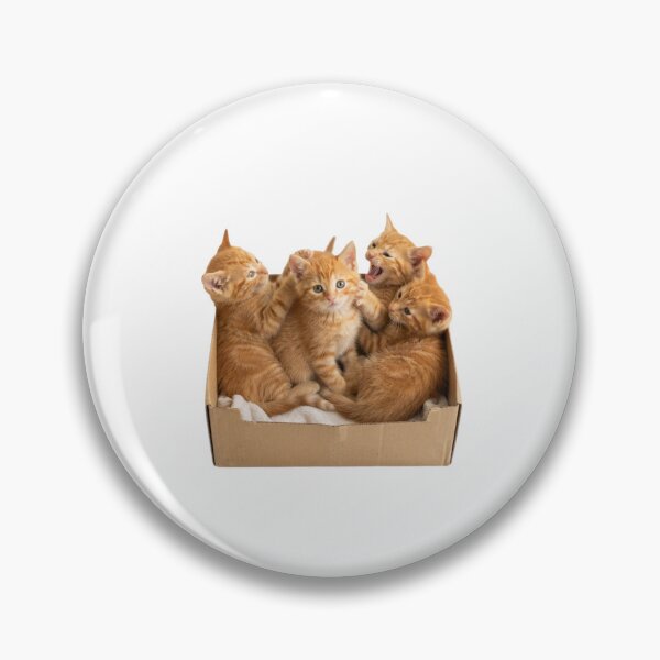 Item preview, Kittens in a box cute kawaii adorable pet baby kitty kitten designed and sold by CheeseBlueprint.