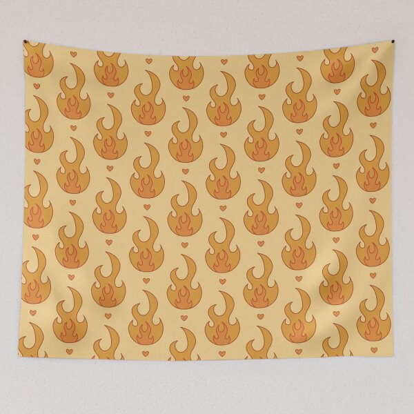 Item preview, Orange Flame Pattern designed and sold by The Innocent Ghost Project.