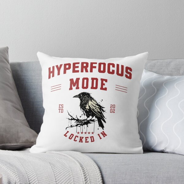 Item preview, Hyperfocus Mode Locked In Crow | Neurodivergent Vintage Raven Graphic designed and sold by lenalenspod.