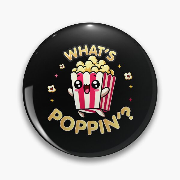 Item preview, Kawaii Chibi Popcorn – What's Poppin' Funny Food designed and sold by Karma Design.