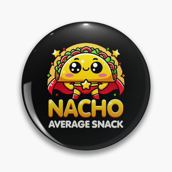 Item preview, Kawaii Chibi Super Nacho Average Snack Funny Food Pun designed and sold by Karma Design.