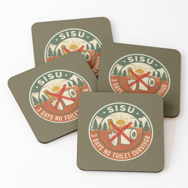 Item preview, Sisu - 3 Days No Toilet Survival Badge designed and sold by SisuPrintsCo.
