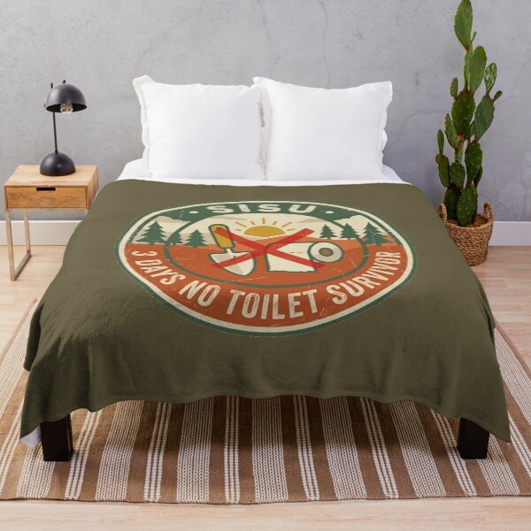 Item preview, Sisu - 3 Days No Toilet Survival Badge designed and sold by SisuPrintsCo.