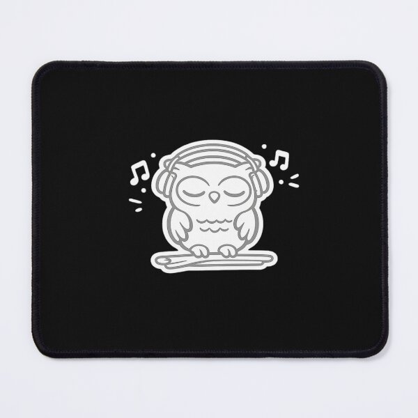 Item preview, Cute Owl Listening to Music Sticker | Owl With Headphones | Relaxing Music Lover Gift designed and sold by Gremlin Hours.