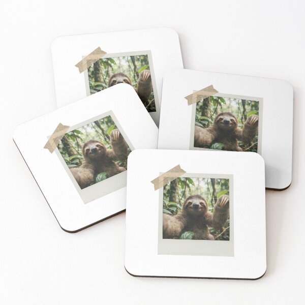 Item preview, Sloth picture vintage camera instant funny meme kawaii cute designed and sold by CheeseBlueprint.