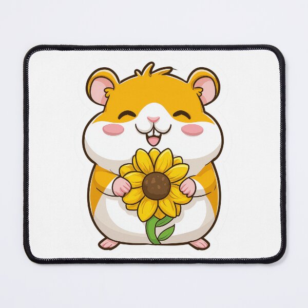 Item preview, Sunflower Hamster Cute Kawaii Chubby Cheeks designed and sold by StickerMan17.
