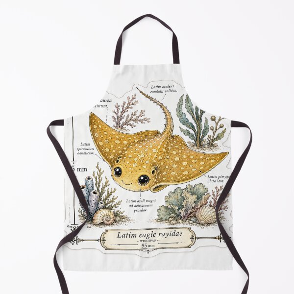 Item preview, Cute Vintage Eagle Ray Sticker - Scientific Ocean Plate designed and sold by PND7777.