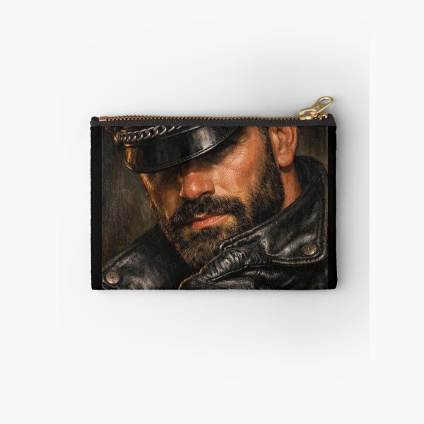 Item preview, Gay Leather Bar Daddy Tough Love Berlin Hyper-Realism Leder Pride Gay Art designed and sold by ItsAKinkThing.