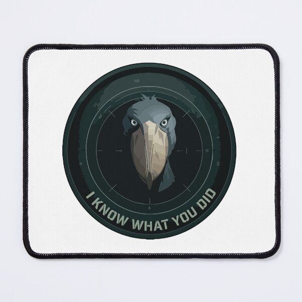 Item preview, Creepy Shoebill Stork I Know What You Did Meme designed and sold by Arc2020.
