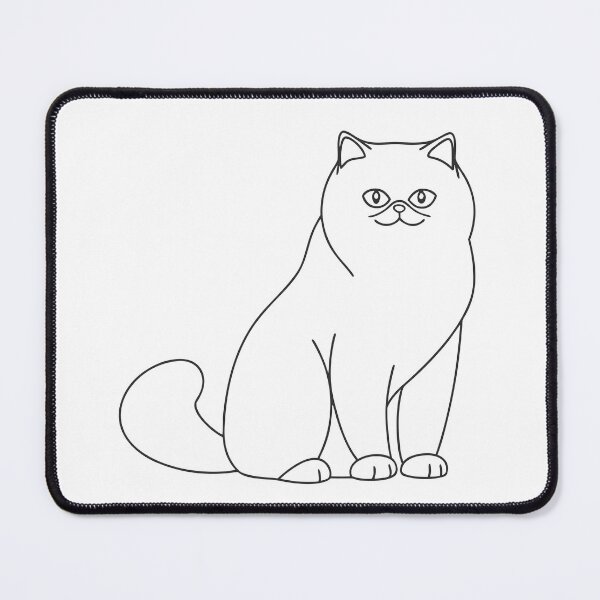 Item preview, Persian Cat Elegant Line Art Gift designed and sold by OneLine Studio.