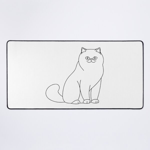 Item preview, Persian Cat Elegant Line Art Gift designed and sold by OneLine Studio.