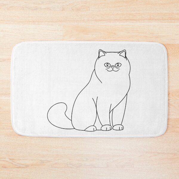 Item preview, Persian Cat Elegant Line Art Gift designed and sold by OneLine Studio.
