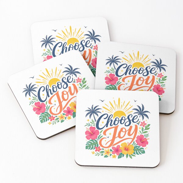 Item preview, Choose Joy Tropical: Typo Series designed and sold by emeraldazalea.